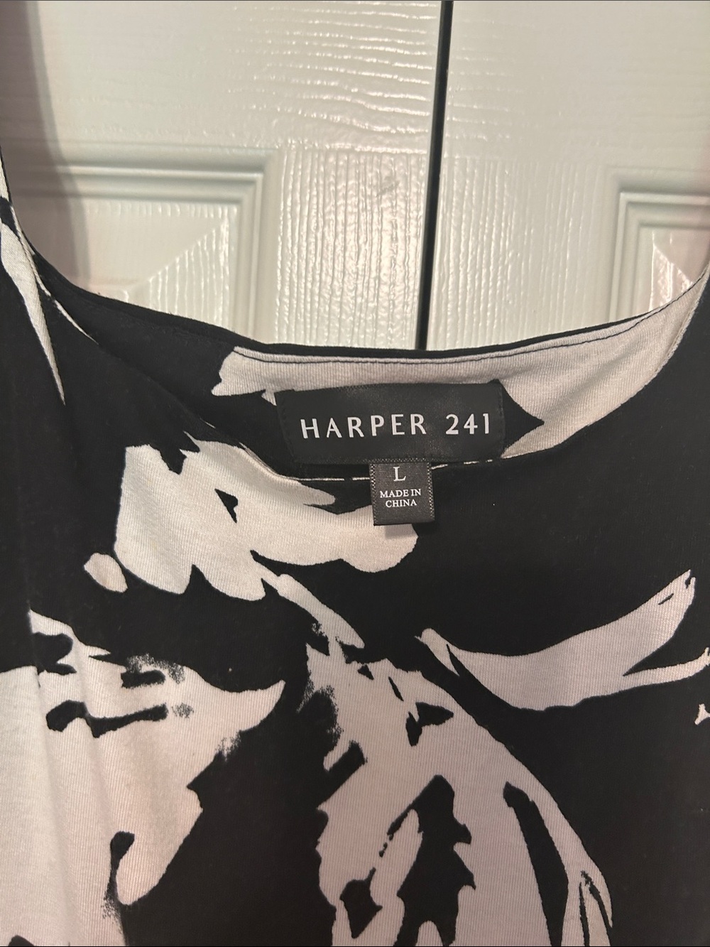 Black & White Floral Maxi Dress - Sleeveless Women's Summer Dress - Picture 2 of 3